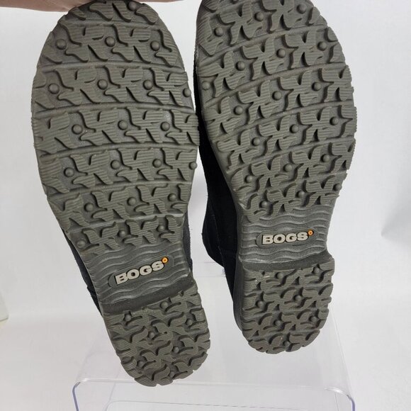 Bogs Womens 9 Waterproof Durafresh Black Pull On Ankle Bootie Rain Boots Comfort - Picture 12 of 13